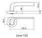 LOCKWOOD SYMPHONY 122L LEVER ON ROUND ROSE FULL SET SC