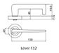 LOCKWOOD SYMPHONY 132 LEVER ON ROUND ROSE FULL SET SC