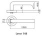 LOCKWOOD SYMPHONY 144 LEVER ON ROUND ROSE FULL SET SC