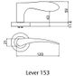 LOCKWOOD SYMPHONY 153L LEVER ON ROUND ROSE FULL SET SC