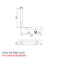 CON-SERV HYGENIC SEAL 90º GRAB RAIL 450X450 RH BS