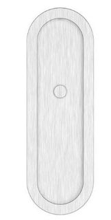 DESIGNER DOORWARE OVAL EMERGENCY FLUSH PULL 200X65MM SN