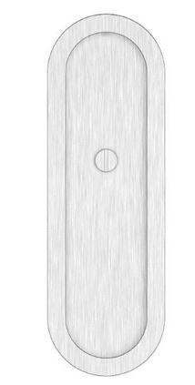 DESIGNER DOORWARE OVAL EMERGENCY FLUSH PULL 200X65MM