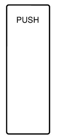 LOCKWOOD 214 EXTERIOR PLATE W/PUSH FULL INFILL SS