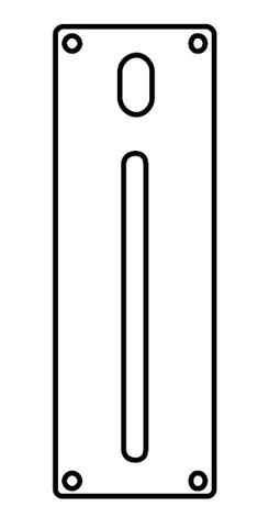 Lockwood 21527NN/P3 Interior Plate With Turn & P3 Pull Handle