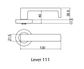 LOCKWOOD SYMPHONY 1420/1421/111 SQUARE ROSE LEVER SET SC