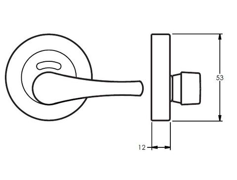 LOCKWOOD SYMPHONY 1229/IP INDICATING DISABLED TURN SNIB