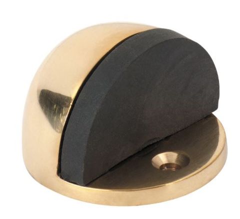 TRADCO 1512 OVAL DOOR STOP POLISHED BRASS H29XD40MM