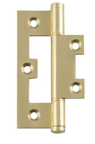 TRADCO 2498 HINGE HIRLINE POLISHED BRASS H89XW35MM