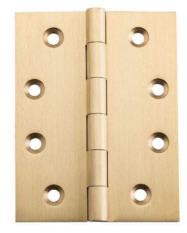 TRADCO 2823 HINGE FIXED PIN SATIN BRASS H100XW75MM