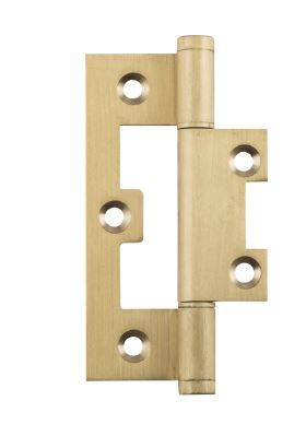 TRADCO 2848 HINGE HIRLINE SATIN BRASS H89XW35MM