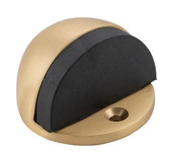 TRADCO OVAL DOOR STOP SATIN BRASS H29XD40MM