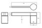 LOCKWOOD ROBERT WATSON A2 DUMMY LEVER SET SUIT TIMBER DR SA