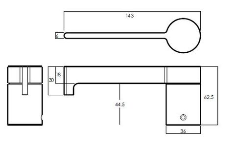 LOCKWOOD ROBERT WATSON A3 DUMMY LEVER SET