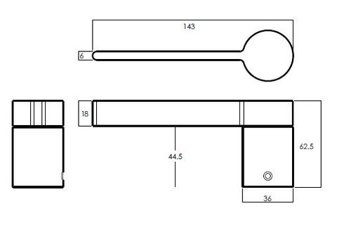 LOCKWOOD ROBERT WATSON A2 HALF DUMMY LEVER LEFT HAND