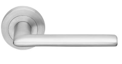 DESIGNER DOORWARE CATALINA LEVER SET ON R10 ROSE INC. LATCH BOLT