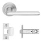 DESIGNER D/WARE CATALINA LVR SET ON R10 ROSE INC. LATCH BOLT