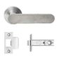 Designer Doorware CCL-R10-TL60-SN Concrete Club Lvr Set On R10 Rose Inc.Latch Bolt B/S