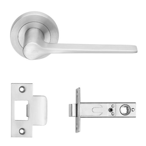 DESIGNER DOORWARE GABRIELLA LEVER SET ON R10 ROSE INC. LATCH BOLT