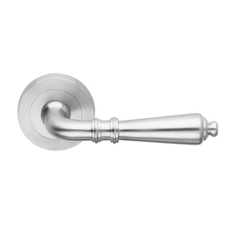 DESIGNER DOORWARE GIULIETTA LEVER SET ON R10 ROSE INC. LATCH BOLT