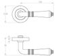 Designer Doorware GI-R10-TL60-PCC Giulietta Lvr Set On R10 Rose Inc Latch Bolt