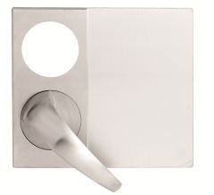 LOCKWOOD 220D DETENTION PLATE WITH CYL HOLE + 23 LEVER LH SS