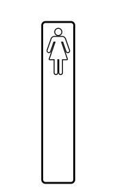 Lockwood 21807CNSS 218 Exterior Plate W/Female Symbol Outline SS