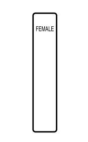 Lockwood 21807DNSS 218 Exterior Plate W/Female Symbol SS