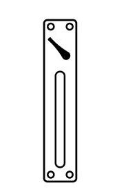 Lockwood 21942GN/P2RSS 219 INTERNAL Plt W/Pull Outline, Disable Turn + P2 RH SS