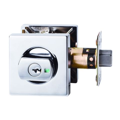 Lockwood 005/B2CPDP 005 Paradigm Square Rose Dbl.Cyl Deadbolt CP