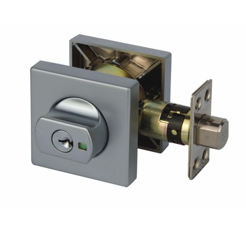 Lockwood 005/B2SPDP 005 Paradigm Square Rose Dbl.Cyl Deadbolt SP