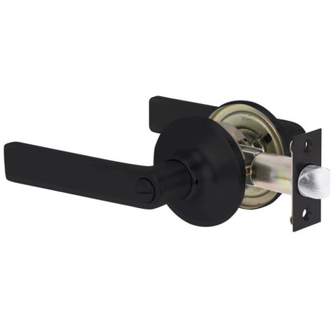 Lockwood 7552MBK Symmetry Key In Lever Privacy Set Lever 3 MBK