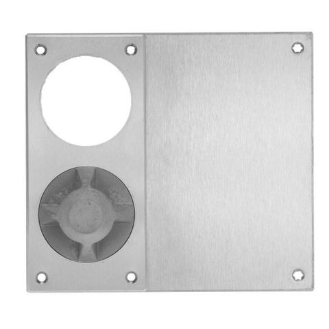 LOCKWOOD 221D DETENTION PLATE WITH CYL HOLE + 22 KNOB LH SSS
