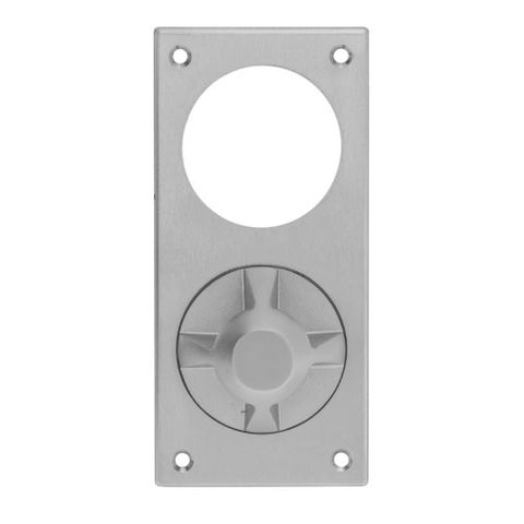 LOCKWOOD 223D DETENTION PLATE WITH CYL HOLE + 22 KNOB SSS