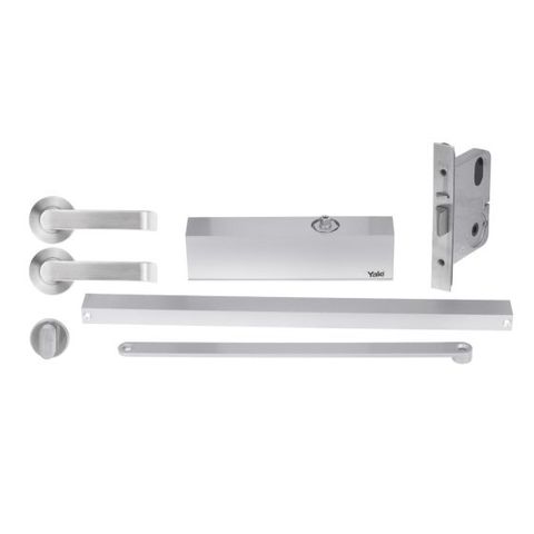 YALE KIT W/LOCK, S/RAIL CLOSER, S1 LEVER SET & ESCUT/TURN