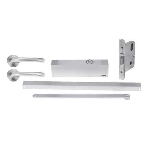 YALE KIT W/MORT LOCK, S/RAIL CLOSER, S2 LEVER SET & ESCUT