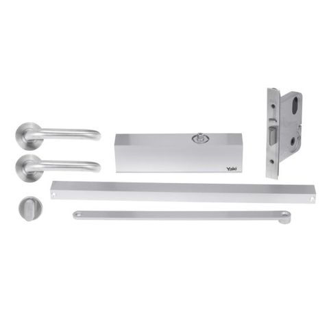 YALE KIT W/LOCK, S/RAIL CLOSER, S2 LEVER SET & ESCUT/TURN