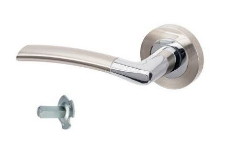 Zanda 10013.R.BN/CP 10013.R Luxe Round Rose Dummy Lever Right Hand BNCP
