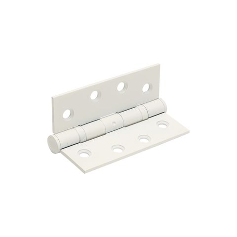 ZANDA 5904 FIXED PIN BUTT HINGE 100X75X2.5MM WHT