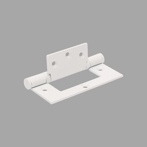 ZANDA 5908.2 FAST FIX HINGE ALUMINIUM 100X70X2.5MM WHT