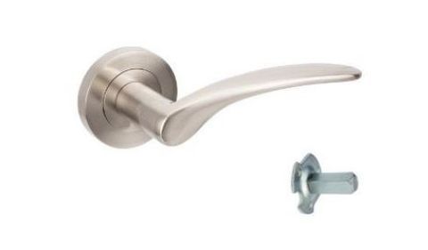 ZANDA 7015.D APOLLO ROUND ROSE DUMMY LEVER LEFT HAND BN