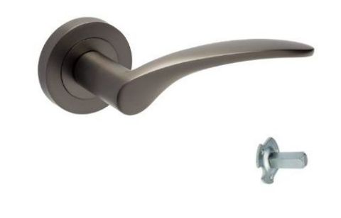 ZANDA 7015.D APOLLO ROUND ROSE DUMMY LEVER LEFT HAND GN