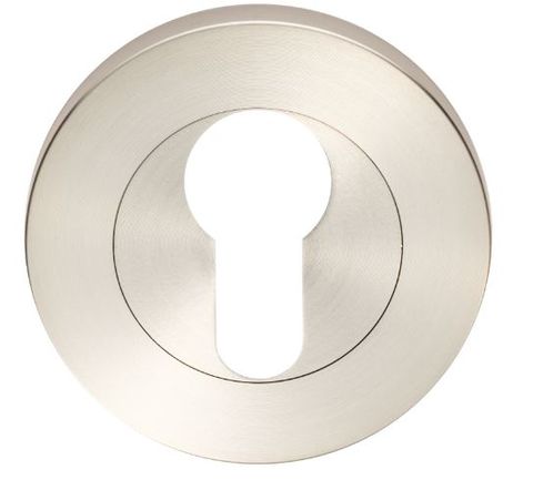 Zanda 7020.2.BN/CP 7020.2 Round Euro Escutcheon Pair BNCP
