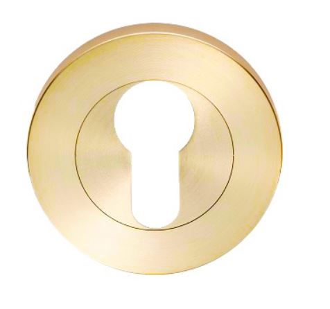 Zanda 7020.2.SB 7020.2 Round Euro Escutcheon Pair SB
