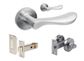 ZANDA 7037 JUNO ROUND LEVER SET W/LATCH + PRIVACY KIT SC