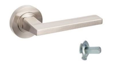 ZANDA 7106 VECTOR ROUND ROSE DUMMY LEVER BN