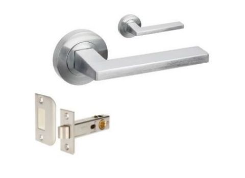 ZANDA 7107 VECTOR ROUND ROSE PASSAGE LEVER SET