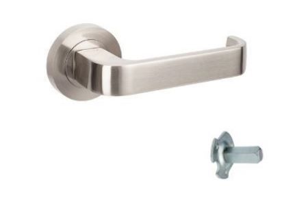 ZANDA 7313 STREAMLINE ROUND ROSE DUMMY LEVER BN