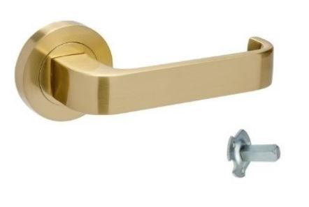 ZANDA 7313 STREAMLINE ROUND ROSE DUMMY LEVER SB