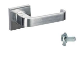 ZANDA 7318 STERLING SQUARE ROSE DUMMY LEVER RIGHT HAND SC